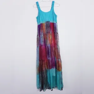Anthropologie Lola P. Boho Tie Dye Maxi thumbnail 5