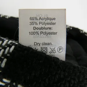 J. Crew Black and White Tweed Plaid Preppy Mini Skirt Size 4 thumbnail 6