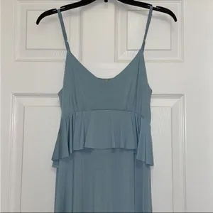✨ASOS DESIGN slinky midi sundress with waist ruffle thumbnail 2