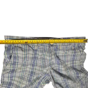 Levis Tab Twills Plaid Shorts Blue Green Yellow Cotton Flat Front women's size 6 thumbnail 8