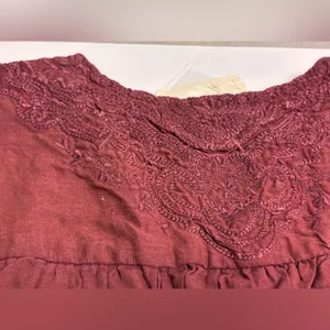 Free People Laure Embroidered Blouse (NWT XS Nutmeg) thumbnail 9