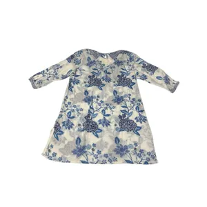 Anthropologie MERMAID Small Floral Sea Holly Tunic Top‎ Stripes Beach Summer F10 thumbnail 8