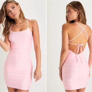 LULUS Date Night Sexy Wedding Cocktail Party Hoco Chic Mini Dress thumbnail 3