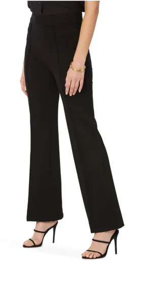 SCULPT-HER by NYDJ Pull-On Wide Leg High Rise Pants in Black with Lift Tuck Tech thumbnail 1