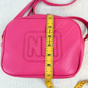 Nicole Miller New York Hot Pink NM Logo Crossbody Camera Bag thumbnail 7