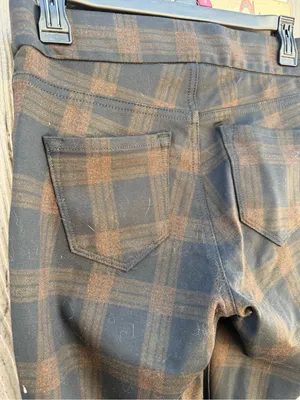 Nine West Men's Black and Brown Plaid Dress Pants thumbnail 4