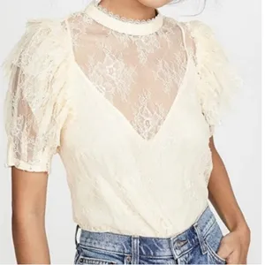 Free People Secret Admirer Floral Lace Coquette Victorian Ethereal T… thumbnail 2