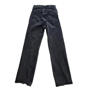 Abercrombie &‎ Fitch 90s Relaxed High Rise Jeans Black Slit Hem 27 / 4 thumbnail 4