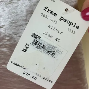 Free People Silver Haze V-Neck Tank Top thumbnail 5
