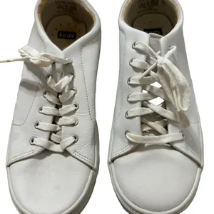 Keds Womens White Leather Lace Up Low Top Casual Nurse Sneakers Size 9 thumbnail 1