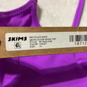SKIMS Micro Scoop Bikini Top XL thumbnail 4