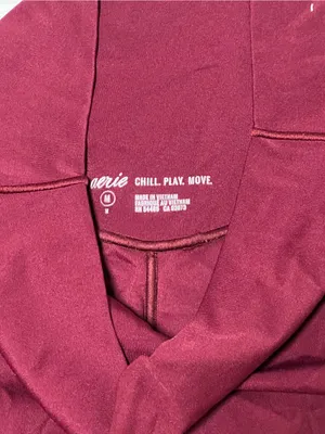Balletcore Coquette Red Aerie Stretch Leggings Size Medium thumbnail 3