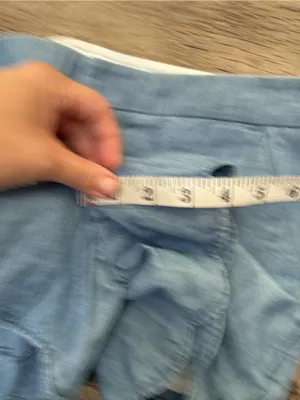 CLUB MONACO Scalloped Hem Chambray Amber Shorts Size‎ 0 thumbnail 8