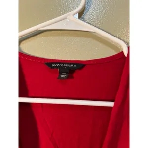 Banana Republic Womens Size XS Long Sleeve Surplice Neck Faux Wrap Peplum Blouse thumbnail 10