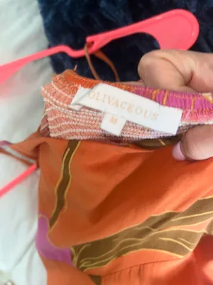 Olivaceous Orange maxi dress thumbnail 3