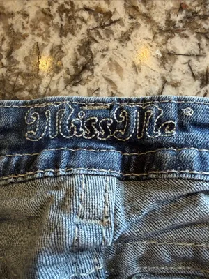 Miss Me Medium Blue high rise Skinny Denim Jeans thumbnail 2