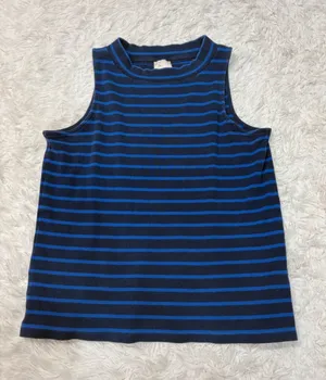 Anthropologie postmark navy striped top L thumbnail 1