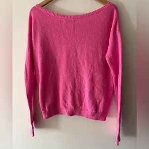 Y2K Abercrombie & Fitch Pink Embroidered Moose Logo‎ Sweater thumbnail 3