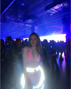 iHeartRaves Assless Reflective Pink Chaps Joggers thumbnail 4