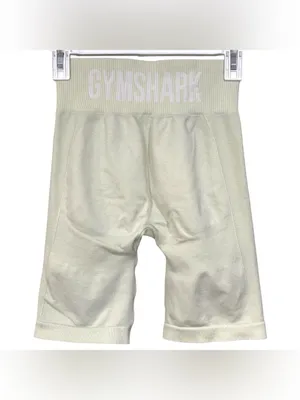 Gymshark Light Mint Green Knit Stretch Shorts Size Medium Womens thumbnail 5