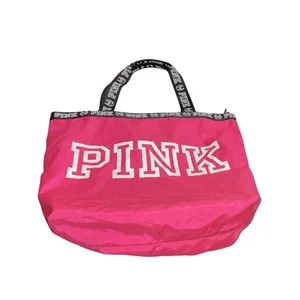 Victoria's Secret PINK Nylon Canvas Tote Bag Y2K Travel Carry On Weekender thumbnail 3