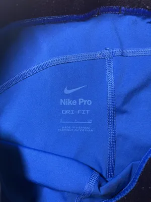 Nike Pro Spandex Dri-Fit Shorts 3" Blue Navy thumbnail 3