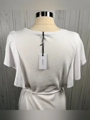 NWT Z SUPPLY The Capri Flutter Sleeve Stretch Terry‎ Boho Mini Dress, Large thumbnail 6
