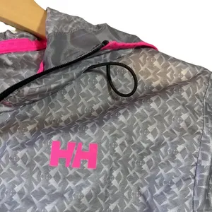 Helly Hensen X-Cool Aspire‎ Gray Running Lightweight Windbreaker Jacket thumbnail 8