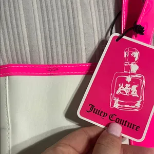 Juicy Couture Neon Pink and Cream Tote thumbnail 5