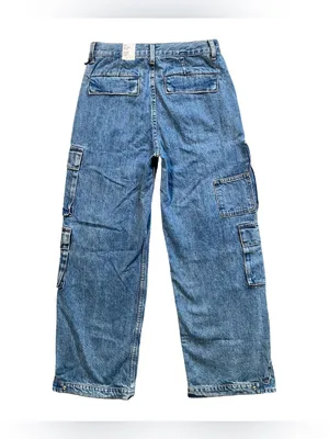 NWT Aritzia Denim Forum The 90’s Millie Hi-Rise Cargo Jeans Size 26W thumbnail 8