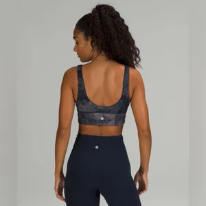 Lululemon NWOT Diamond DYE Align Reversible Bra *Light Support Dye Lunar Rock True Navy thumbnail 4