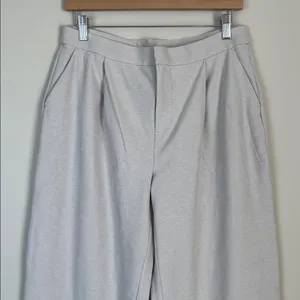 Vuori Elevation Trouser Wide Leg Pants Heathered off white Size Large thumbnail 2