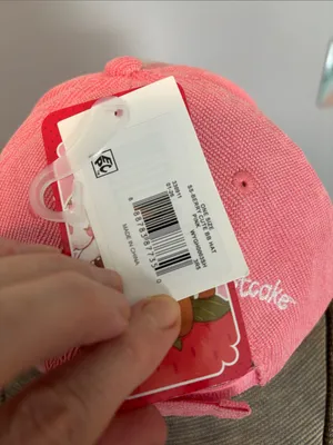 Strawberry Shortcake Pink Corduroy'Berry Cute' Graphic Adjustable Baseball Hat thumbnail 7