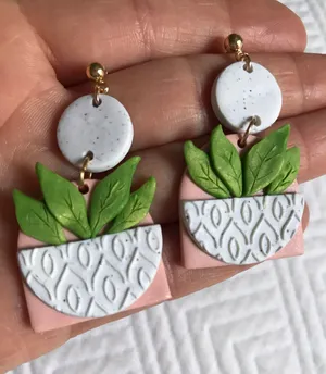 Handmade Polymer Clay Earrings thumbnail 2