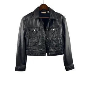 Universal Threads Women’s Small Black Faux Leather Jacket thumbnail 2