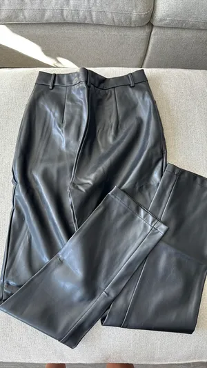 White Fox Boutique High-Waisted Leather Pull-On Faux Pants thumbnail 2