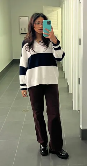 ZARA Brown High Rise Jeans thumbnail 4