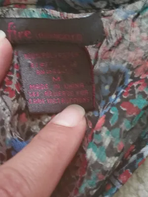 Fire Los Angeles Floral Racerback Tank Top - Red, Blue, Brown thumbnail 2