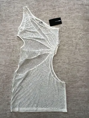 Boutique White Rhinestone Two Piece Set thumbnail 6