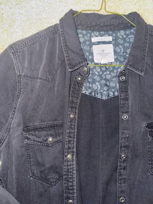 American Eagle Outfitters Black Button Up thumbnail 4