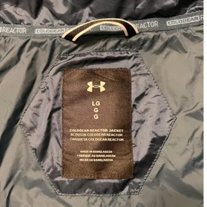 Under Armour Coldgear‎ Reactor Puffer Jacket Women's Large Quilted Zip Up Green thumbnail 3