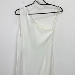 Madewell One Shoulder Midi Dress Linen Blend Lighthouse Minimalist US 00 NWT thumbnail 12