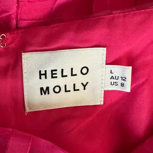 Hello Molly Gal Pal Mini Dress Pink Puff Sleeve Girly Feminine Coquette Size L thumbnail 5