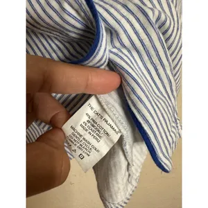 The Cat's Pajamas Set Blue White Stripe Pima Cotton Modal size S Lounge Sleep thumbnail 8