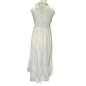 Linen Blend Braided Aerie Halter Dress thumbnail 4