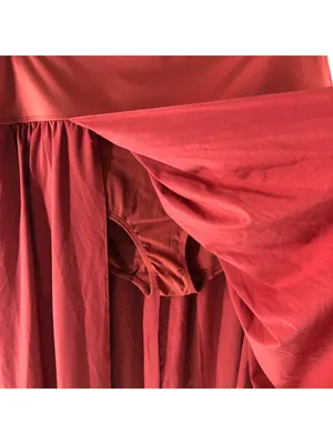 Halara Breezeful High Waisted Split 2-in-1 Flowy Quick Dry Maxi Skirt Red XL thumbnail 5