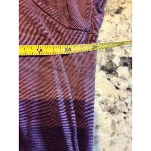 Bombas‎ Womens Long Sleeve Crewneck Top Heathered Plum Purple Activewear Large thumbnail 4