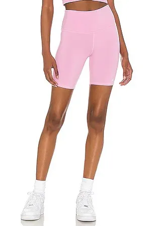 Alo Pink Biker Yoga Shorts thumbnail 1