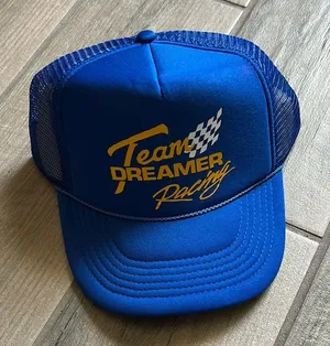 Dreamers Blue Racing Cap with Yellow Logo thumbnail 1