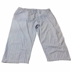 Polo Ralph Lauren XXL Blue White Stripe Cotton Pajama Lounge Pants Cropped Pony thumbnail 1